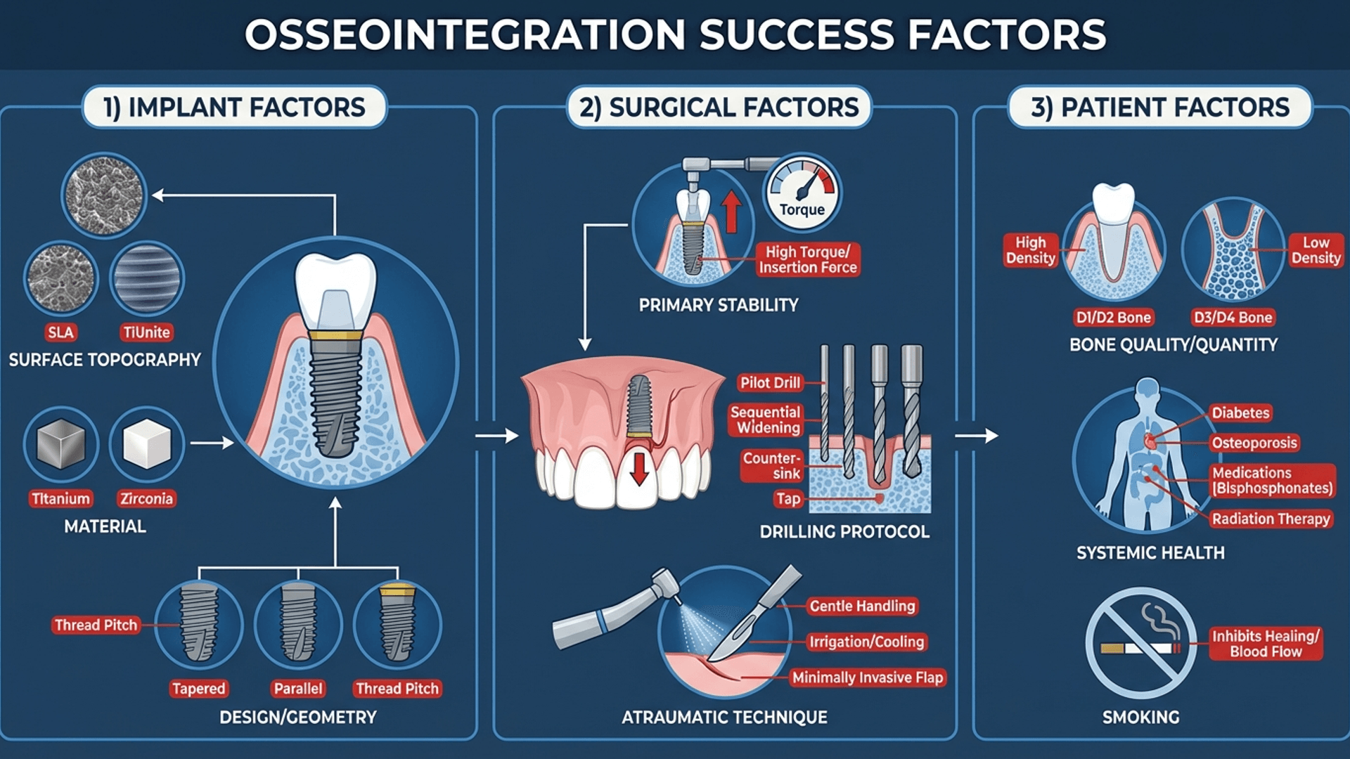 Factors Affecting Osseointegration Success